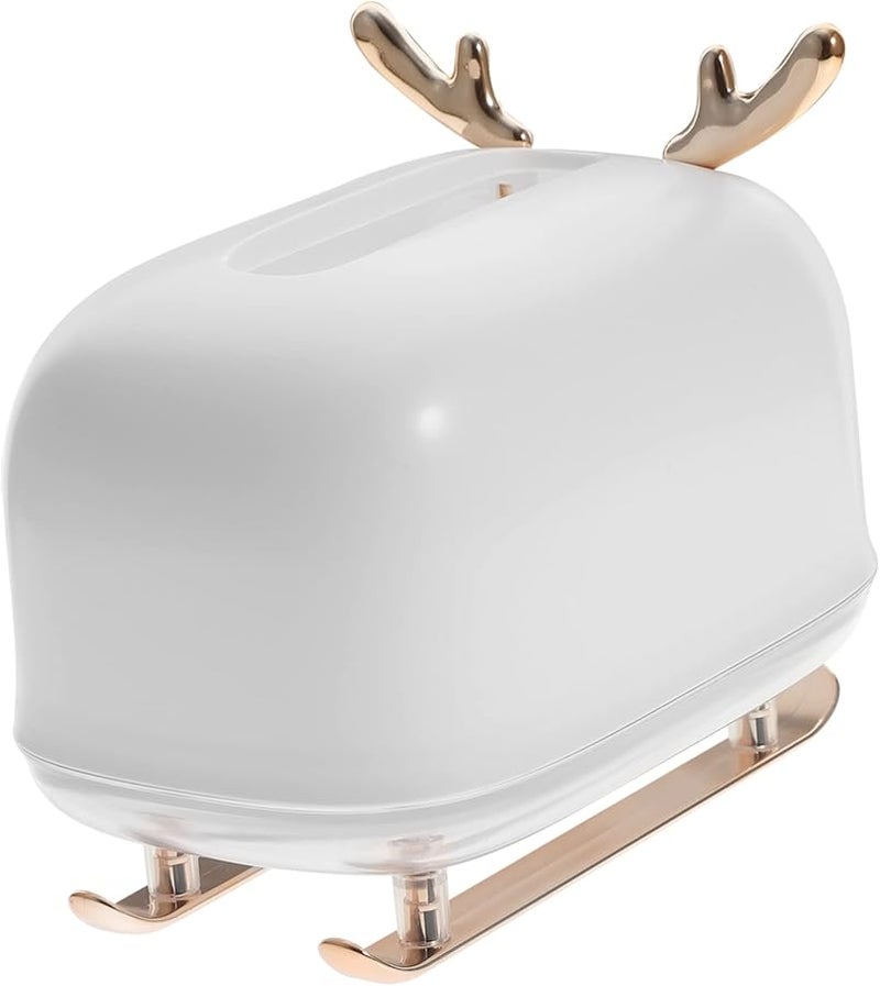 غطاء صندوق المناديل على الطراز الاسكندنافي حامل مناشف خشبي لتزيين المنزل والمكتب - Image 1